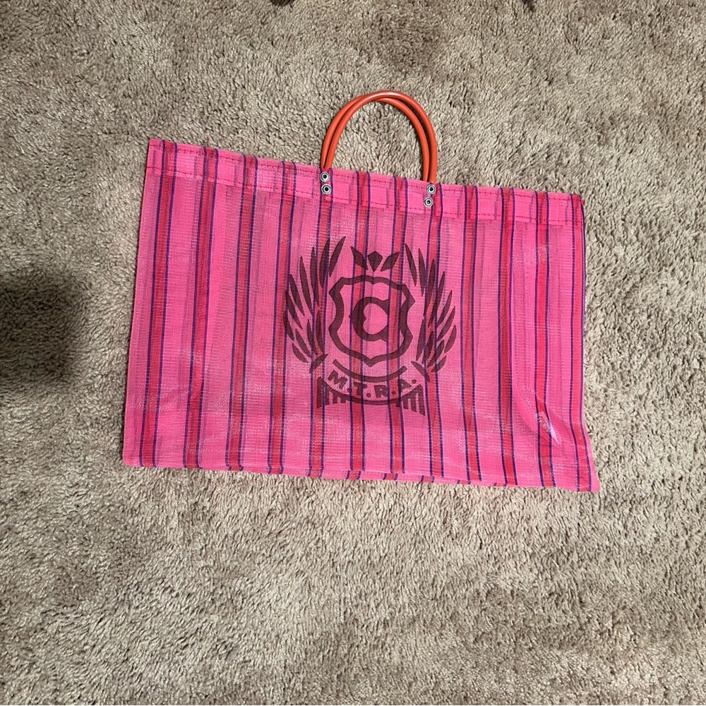 Consuela Vibrant Pink and Orange Tote